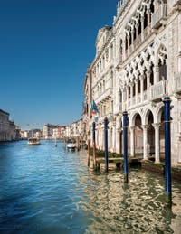 Der Palazzo della Ca' d'Oro am Canal Grande in Venedig, im Sestier von Cannaregio