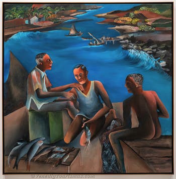 Bhupen Khakhar, Fischerman in Goa, Kunstbiennale Venedig