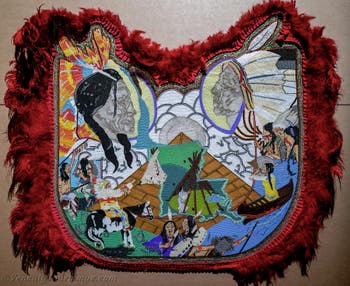 Big Chief Demond Melancon,Red Cloud and Sitting Bull, in der Corderia des Arsenals in Venedig, Biennale 2026