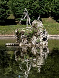 Der Neptunbrunnen von Stoldo Lorenzi im Boboli-Garten in Florenz