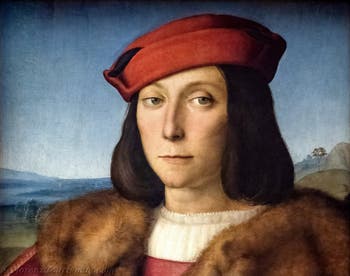 Raffael, Porträt eines jungen Mannes mit Apfel, Francesco Maria della Rovere, Palazzo Pitti Palatina, Florenz