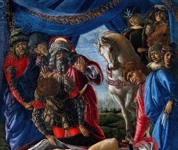 Sandro Botticelli, Die Entdeckung der Leiche von Holofernes, Uffizien, Florenz, Italien