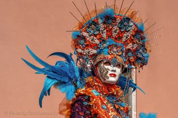 Les costumés du carnaval de Venise à l'Arsenal de Venise.