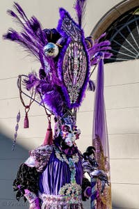 Die Kostümierten der Karnevalsparade von Venedig 2026 in Campo San Lorenzo.