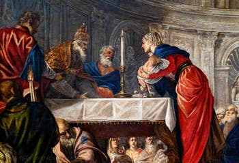Tintoretto, Die Darstellung Jesu im Tempel, in den Gallerie dell’Accademia in Venedig, Italien