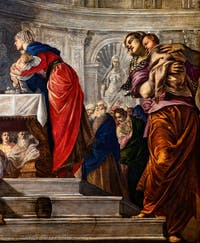 Tintoretto, Die Darstellung Jesu im Tempel, in den Gallerie dell’Accademia in Venedig, Italien