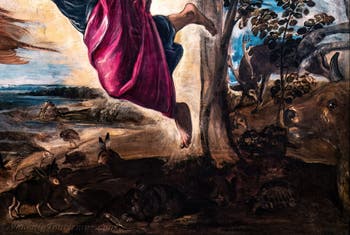 Tintoretto, Die Erschaffung der Tiere, in den Gallerie dell’Accademia in Venedig, Italien