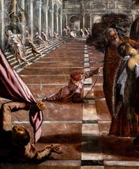 Tintoretto, Die Überführung des Leichnams des Heiligen St Markus, in den Accademia-Galerien in Venedig, Italien