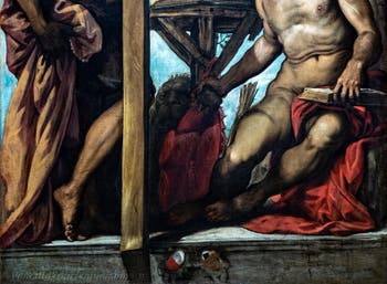 Tintoretto: Der heilige Hieronymus und der heilige Andreas, in den Accademia-Galerien in Venedig, Italien