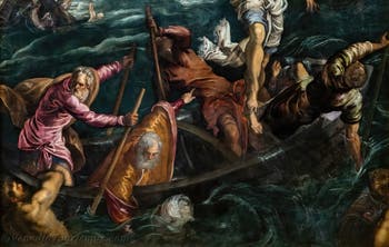 Tintoretto: Der Heilige St Markus rettet einen Sarazenen vor dem Schiffbruch, in den Gallerie dell’Accademia in Venedig, Italien