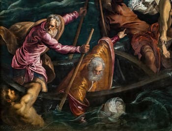 Tintoretto: Der Heilige St Markus rettet einen Sarazenen vor dem Schiffbruch, in den Gallerie dell’Accademia in Venedig, Italien
