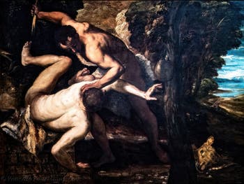 Tintoretto, Kain und Abel, in den Accademia-Galerien in Venedig, Italien