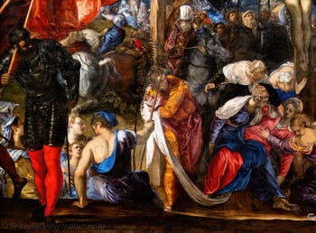 Tintoretto, Kreuzigung, in den Accademia-Galerien in Venedig, Italien