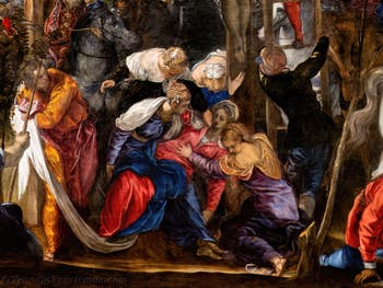 Tintoretto, Kreuzigung, in den Accademia-Galerien in Venedig, Italien