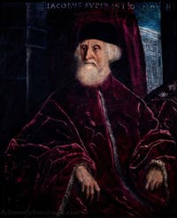 Tintoretto, Porträt des Staatsanwalts Jacopo Soranzo, in den Gallerie dell’Accademia in Venedig, Italien