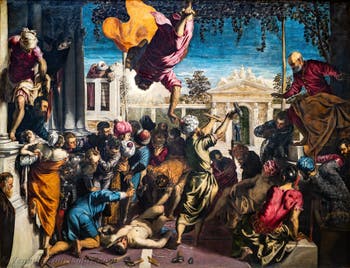Tintoretto, Das Wunder des St Markus, der den Sklaven von der Folter befreit, in den Gallerie dell’Accademia in Venedig, Italien