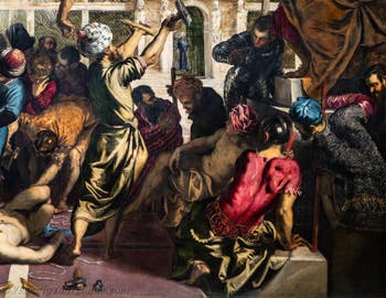 Tintoretto, Das Wunder des St Markus, der den Sklaven von der Folter befreit, in den Gallerie dell’Accademia in Venedig, Italien