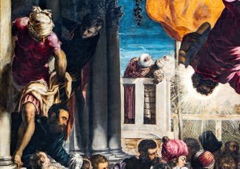Tintoretto, Das Wunder des St Markus, der den Sklaven von der Folter befreit, in den Gallerie dell’Accademia in Venedig, Italien