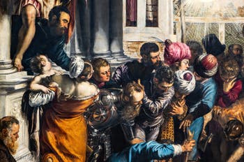 Tintoretto, Das Wunder des St Markus, der den Sklaven von der Folter befreit, in den Gallerie dell’Accademia in Venedig, Italien