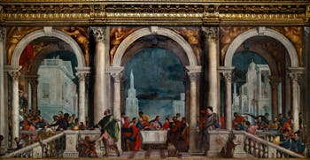 Paolo Veronese, Das Festmahl im Hause des Levi, in den Accademia-Galerien in Venedig, Italien