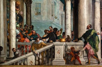 Paolo Veronese, Das Festmahl im Hause des Levi, in den Accademia-Galerien in Venedig, Italien