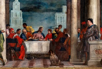 Paolo Veronese, Das Festmahl im Hause des Levi, in den Accademia-Galerien in Venedig, Italien