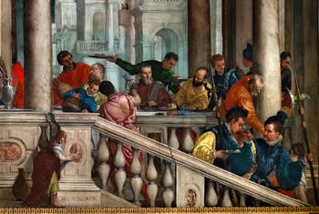 Paolo Veronese, Das Festmahl im Hause des Levi, in den Accademia-Galerien in Venedig, Italien
