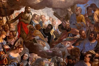 Paolo Veronese, Die Krönung der Jungfrau Maria, in den Gallerie dell’Accademia in Venedig, Italien