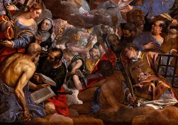 Paolo Veronese, Die Krönung der Jungfrau Maria, in den Gallerie dell’Accademia in Venedig, Italien