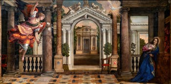 Paolo Veronese, Die Verkündigung, in den Gallerie dell’Accademia in Venedig, Italien