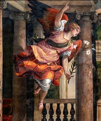 Paolo Veronese, Die Verkündigung, in den Gallerie dell’Accademia in Venedig, Italien
