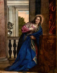 Paolo Veronese, Die Verkündigung, in den Gallerie dell’Accademia in Venedig, Italien
