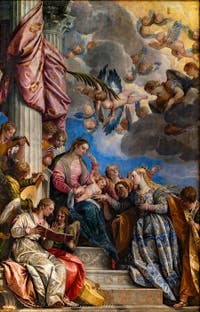 Paolo Veronese, Die mystische Hochzeit der Heiligen Katharina, in den Gallerie dell’Accademia in Venedig, Italien