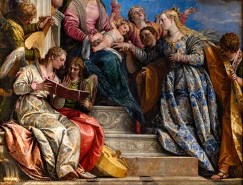 Paolo Veronese, Die mystische Hochzeit der Heiligen Katharina, in den Gallerie dell’Accademia in Venedig, Italien