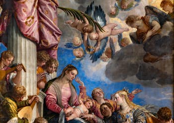 Paolo Veronese, Die mystische Hochzeit der Heiligen Katharina, in den Gallerie dell’Accademia in Venedig, Italien