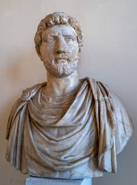 Kaiser Hadrian im Archäologischen Museum von Venedig in Italien