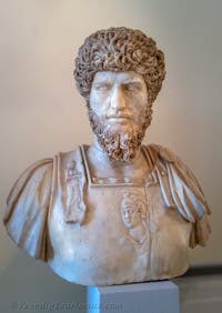 Kaiser Lucius Aurelius Verus im Archäologischen Museum von Venedig in Italien