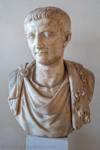 Kaiser Tiberius im Archäologischen Museum von Venedig in Italien