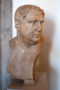 Kaiser Vitellius im Archäologischen Museum von Venedig in Italien