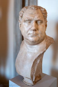 Kaiser Vitellius im Archäologischen Museum von Venedig in Italien
