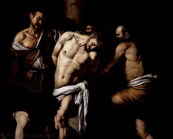 Caravaggio, Die Geißelung Christi, Museum Capodimonte in Neapel, Italien