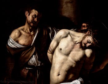 Caravaggio, Die Geißelung Christi, Museum Capodimonte in Neapel, Italien