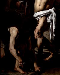 Caravaggio, Die Geißelung Christi, Museum Capodimonte in Neapel, Italien
