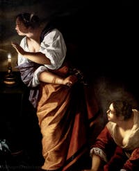 Artemisia Gentileschi, Judith und ihre Magd mit dem Kopf des Holofernes, Museum Capodimonte in Neapel, Italien