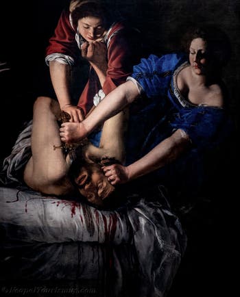 Artemisia Gentileschi, Judith enthaupten Holofernes, Museum Capodimonte in Neapel, Italien