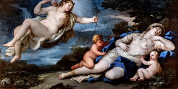 Luca Giordano, Diana tötet Niobe, Capodimonte-Museum in Neapel, Italien