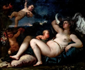 Luca Giordano, Leda und der Schwan, Museum Capodimonte in Neapel, Italien
