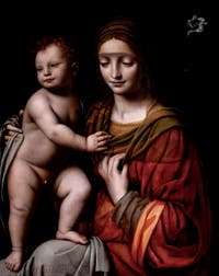 Bernardino Luini, Madonna mit Kind, Museum Capodimonte in Neapel, Italien