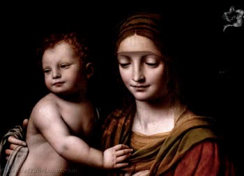 Bernardino Luini, Madonna mit Kind, Museum Capodimonte in Neapel, Italien