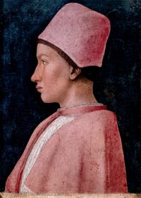 Andrea Mantegna, Porträt von Francesco Gonzaga, Museum Capodimonte in Neapel, Italien